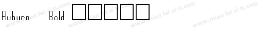 Auburn Bold字体转换